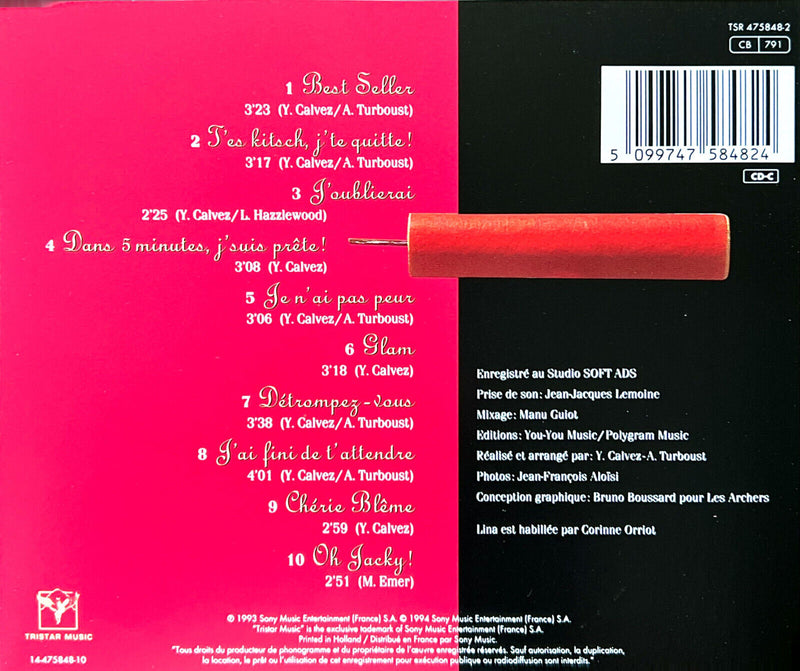 Lina CD Dans 5 Minutes, J'suis Prête!