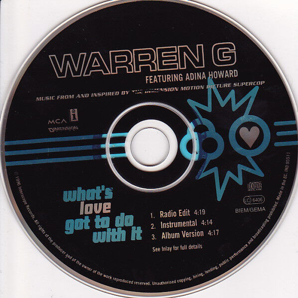 Warren G Featuring Adina Howard ‎Maxi CD What's Love Got To Do With It - Europe