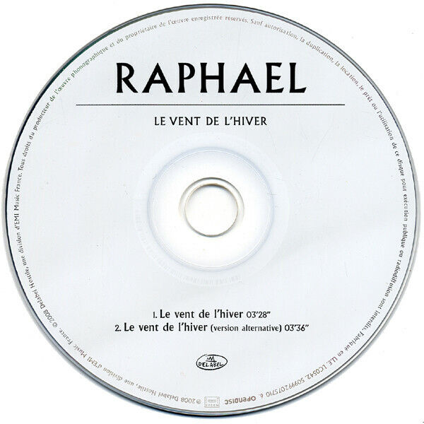 Raphael CD Single Le Vent De L'Hiver - France (VG+/EX)