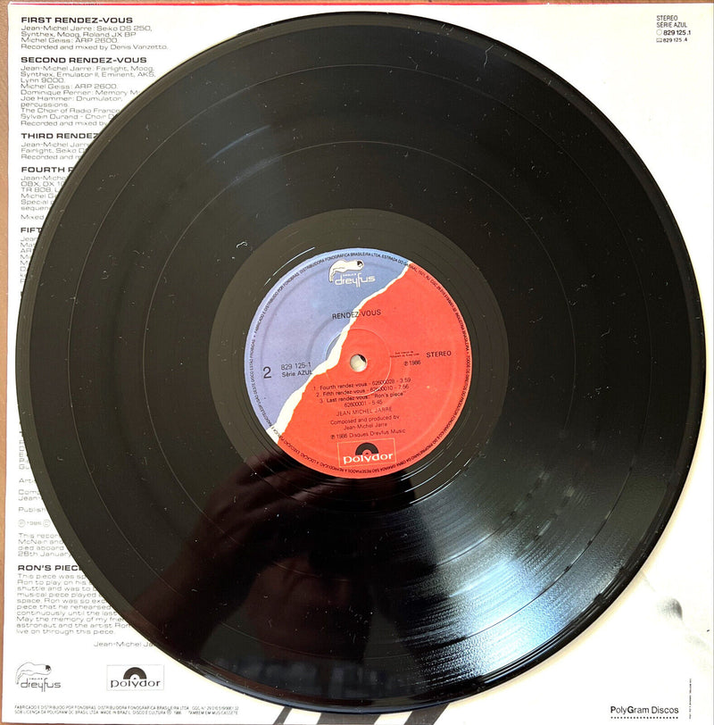 Jean-Michel Jarre LP Rendez-Vous - Brazil