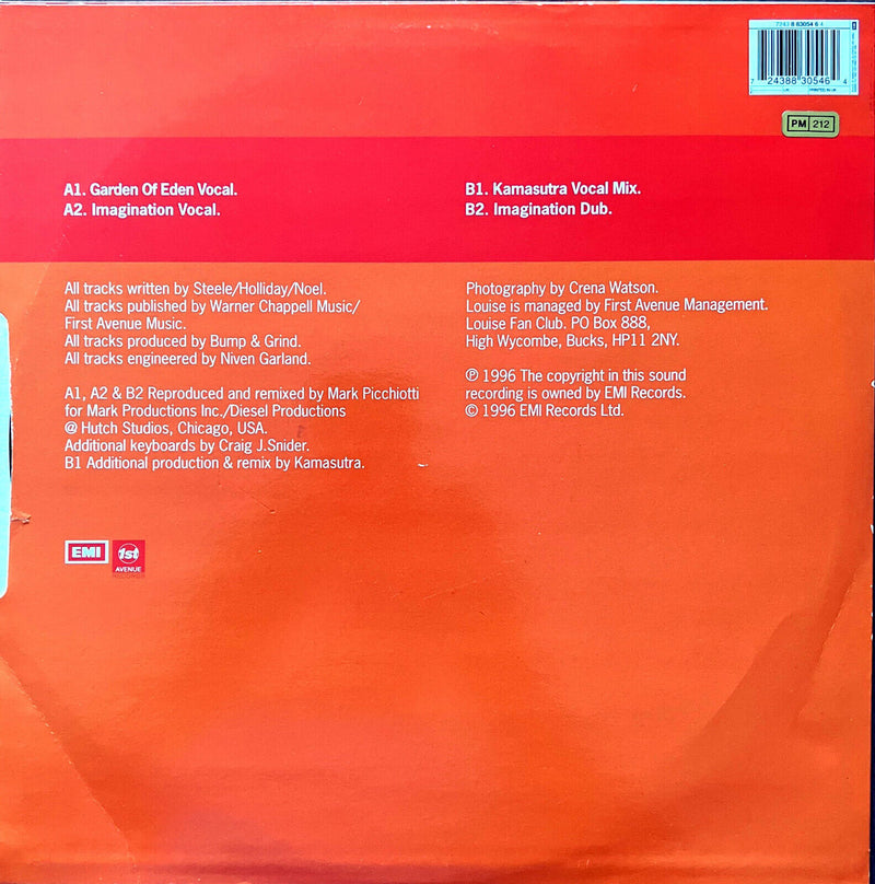 Louise 12" Naked (The Mixes) - UK