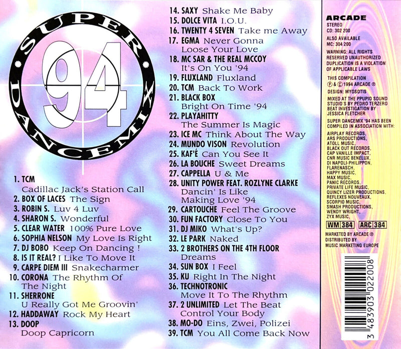 Compilation CD Super Dance Mix 94