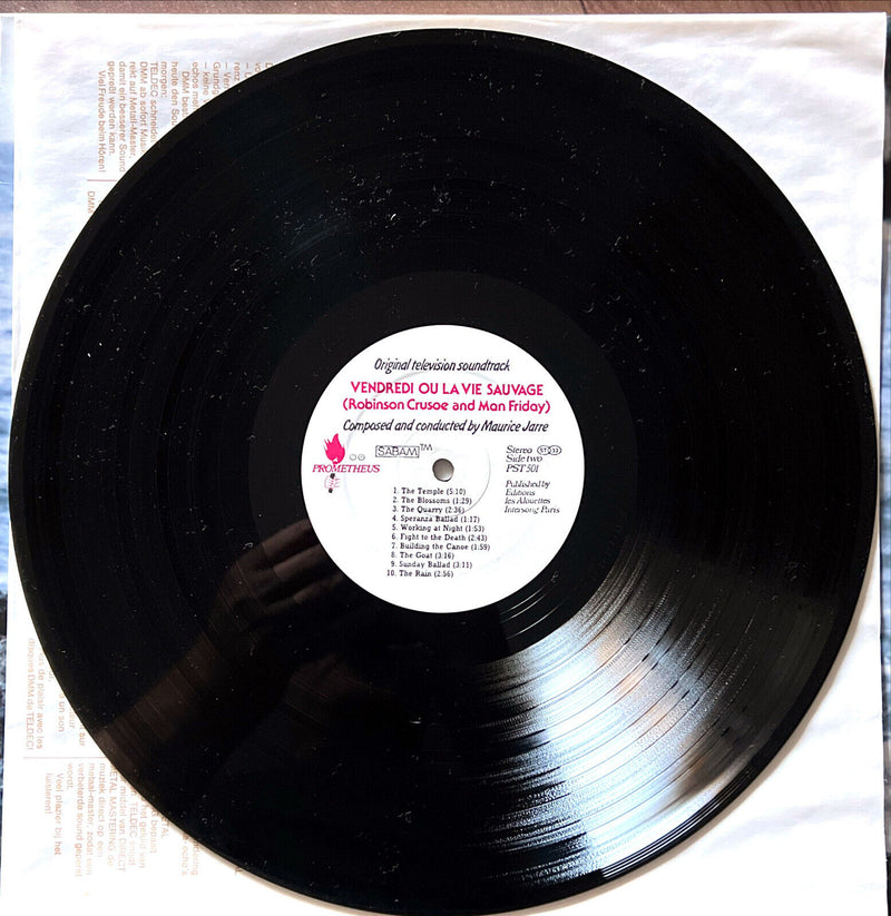 Maurice Jarre LP Vendredi Ou La Vie Sauvage (Robinson Crusoe And Man Friday)