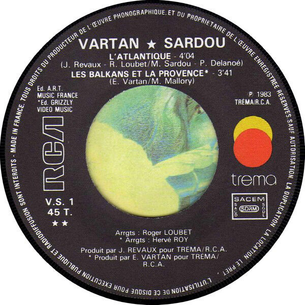 Vartan ♥ Sardou 7" La Première Fois Qu'On S'Aimera / L'Atlantique / Les Balkans 