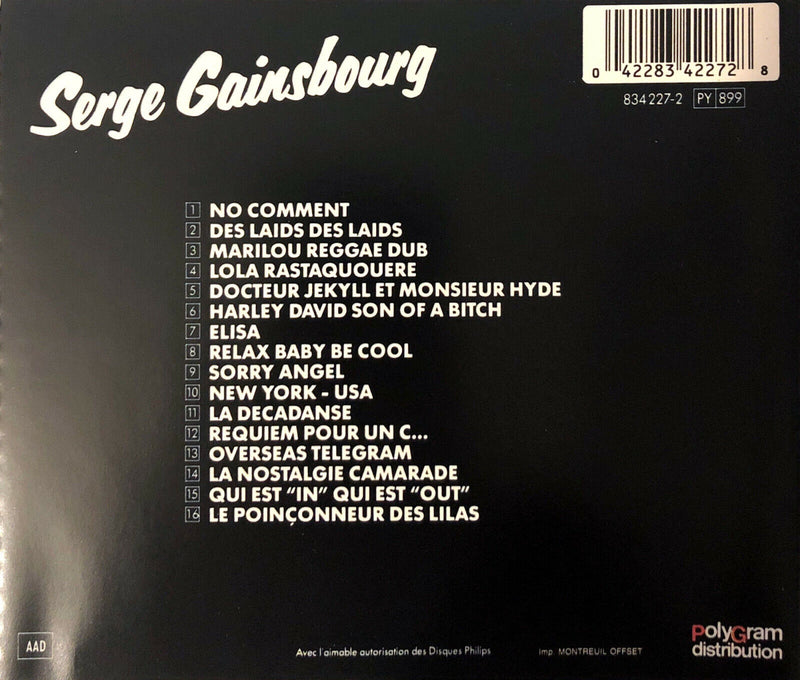 Serge Gainsbourg ‎CD Serge Gainsbourg Vol.2 - Edition Originale - France (M/VG+)