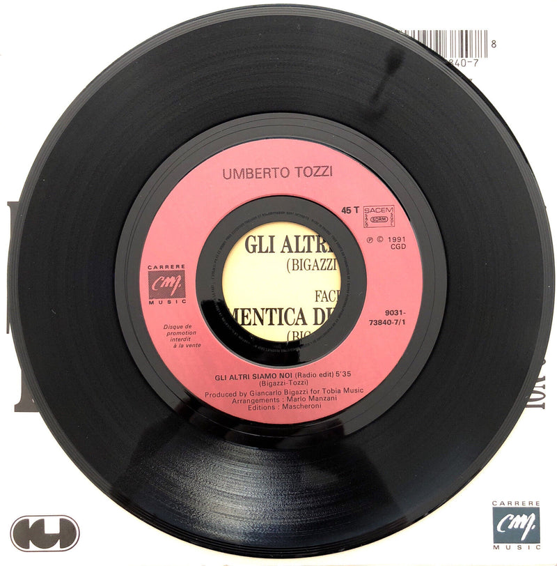Umberto Tozzi 7" Gli Altri Siamo Noi - Promo - France (VG+/EX)