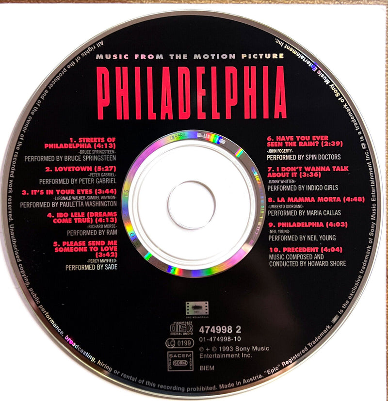 Compilation CD Philadelphia (Music From The Motion Picture)