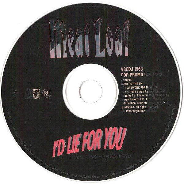 Meat Loaf ‎CD Single I'd Lie For You (And That's The Truth) - UK (EX/EX+)