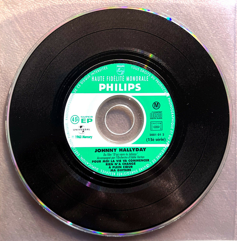 Johnny Hallyday CD Single Pour Moi La Vie Va Commencer