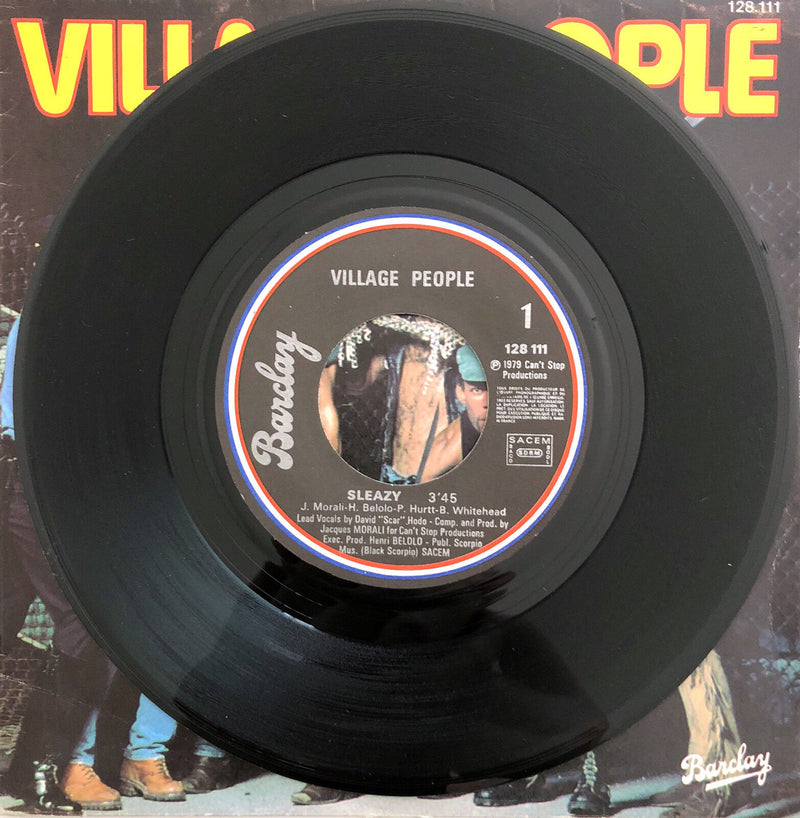 Village People ‎7" Sleazy - Label papier - France (VG+/VG+)