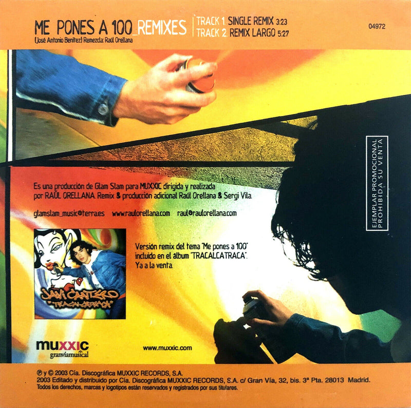 Javi Cantero CD Single Me Pones a 100 - Remixes - Promo - Spain (EX+/M)