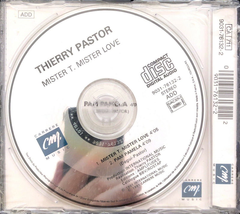 Thierry Pastor ‎Maxi CD Mister T, Mister Love - France (M/M - Scellé)