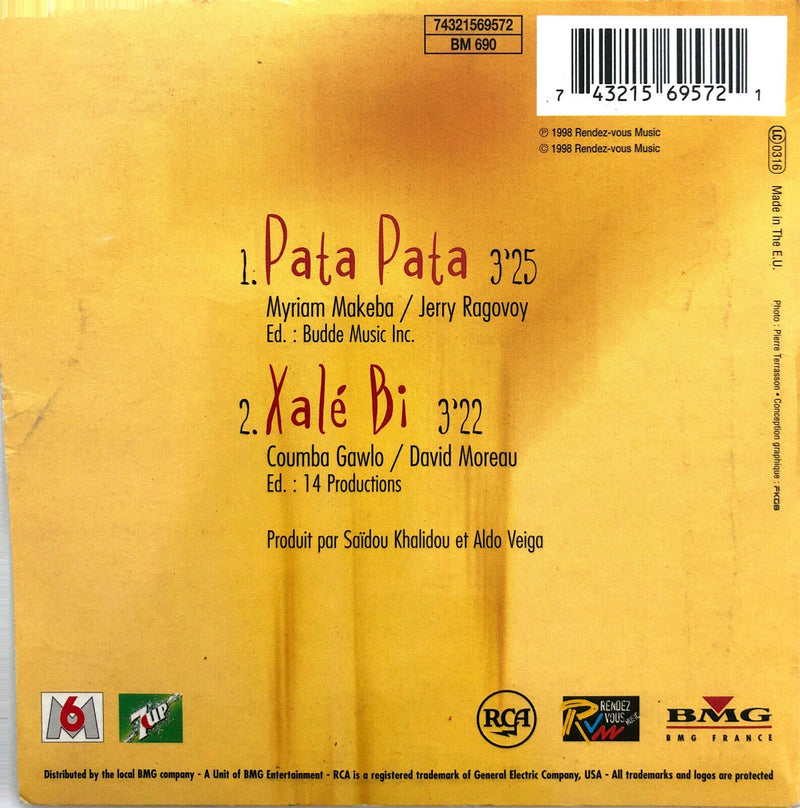 Coumba Gawlo ‎CD Single Pata Pata - Europe (VG+/VG+)