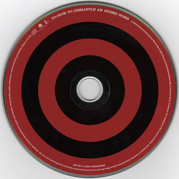 U2 ‎CD How To Dismantle An Atomic Bomb - Europe (EX/G+)