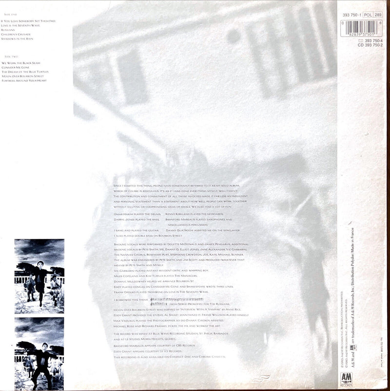 Sting LP The Dream Of The Blue Turtles