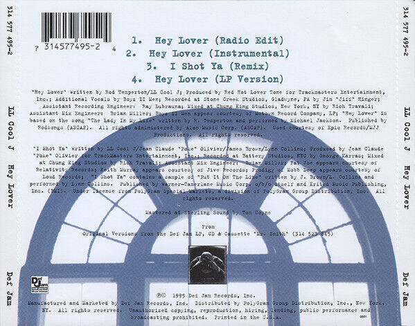 LL Cool J ‎Maxi CD Hey Lover - USA (EX/M)