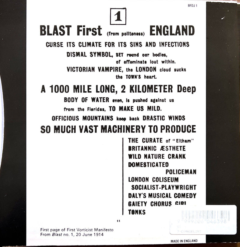 UT, Dinosaur Jr. 7" Evangelist / Bulbs Of Passion - UK