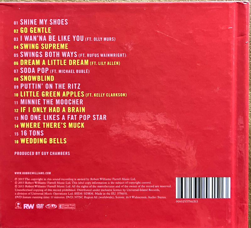 Robbie Williams CD + DVD Swings Both Ways