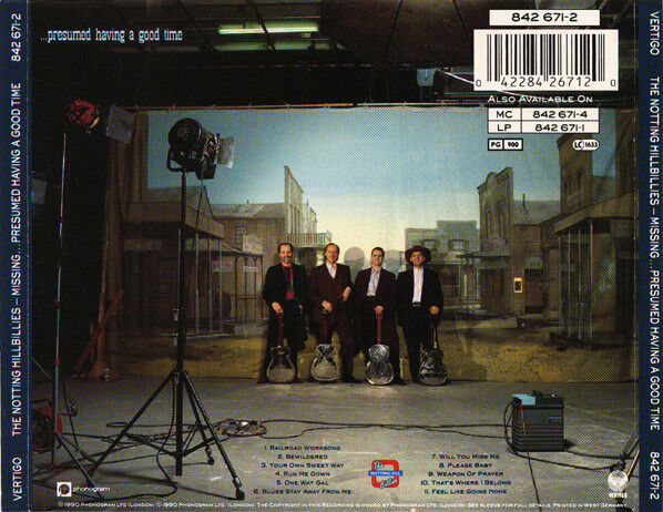 The Notting Hillbillies ‎CD Missing... Presumed Having A Good Time - Europe