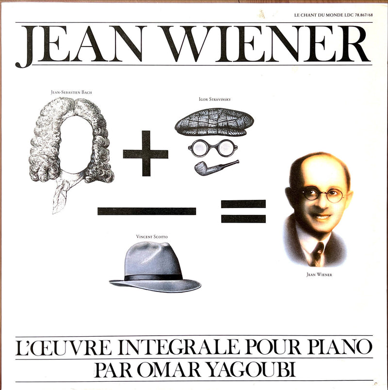 Jean Wiener, Omar Yagoubi 2xLP L'Œuvre Integrale Pour Piano