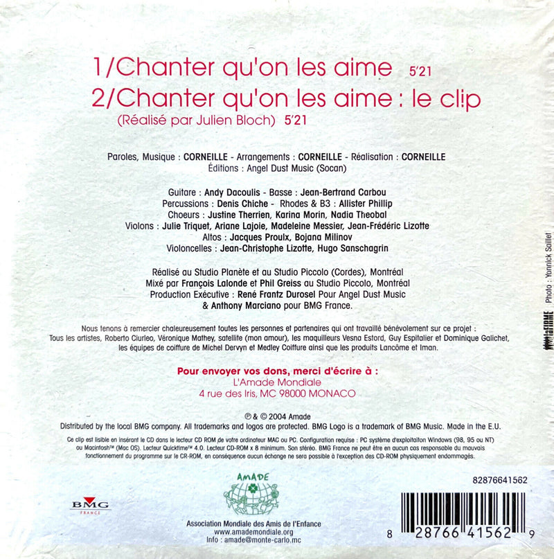 Amade CD Single Chanter Qu'on Les Aime