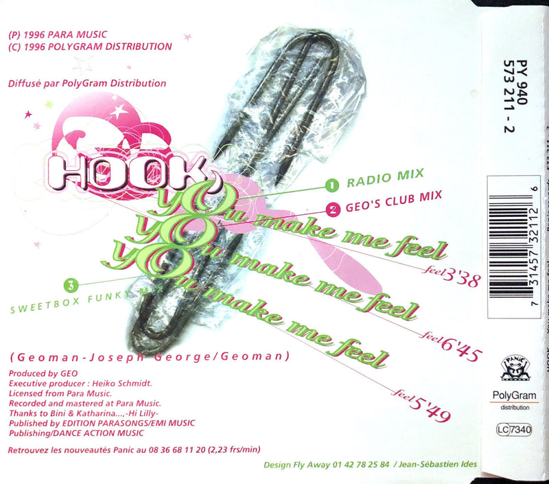 Hook Maxi CD You Make Me Feel - France (EX+/VG+)