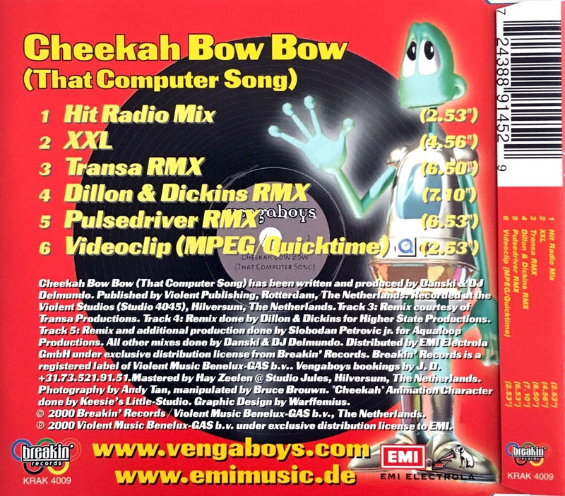 Vengaboys Maxi CD Cheekah Bow Bow (That Computer Song) - Holland (M/EX+)