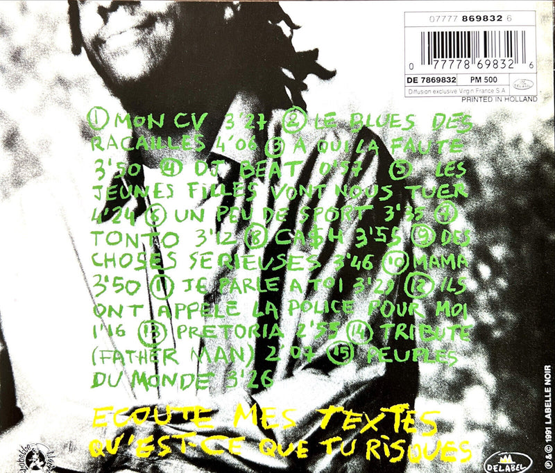 Tonton David CD Le Blues Des Racailles
