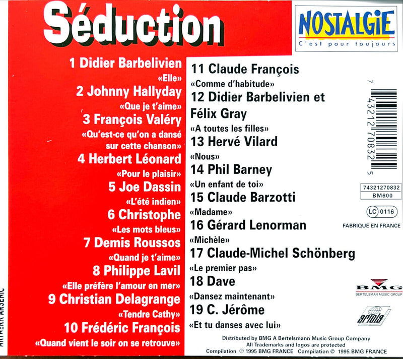 Various CD Séduction Ils Chantent L'amour ...