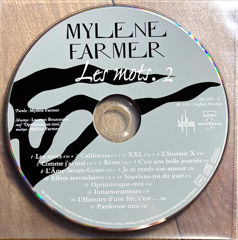 Mylène Farmer 2xCD Les Mots