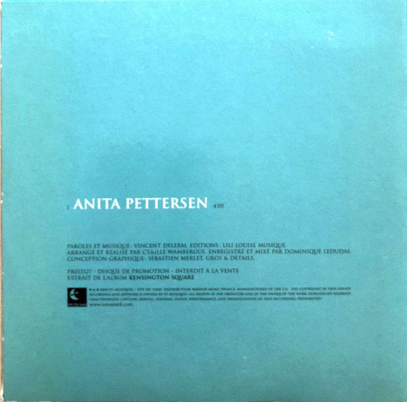 Vincent Delerm CD Single Anita Pettersen - Promo - France (EX/EX)