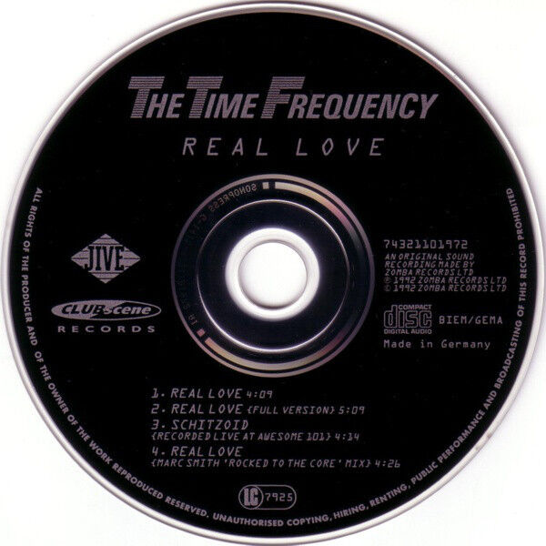 The Time Frequency ‎Maxi CD Real Love - Europe (EX+/EX+)