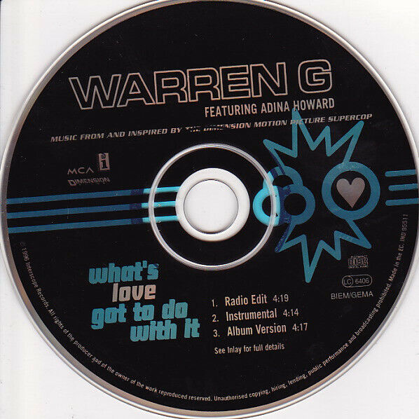 Warren G Featuring Adina Howard ‎Maxi CD What's Love Got To Do With It - Europe 