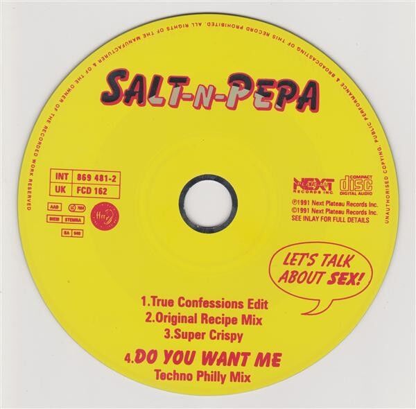 Salt-N-Pepa Maxi CD Let's Talk About Sex! - Europe (VG+/EX)