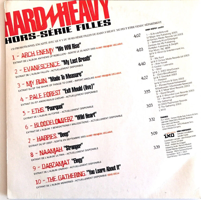 Compilation CD Hard & Heavy - Vol.1 - Promo - France (VG+/EX+)