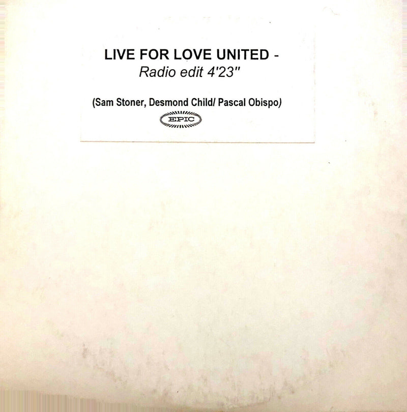 Love United CD Single Live For Love United - Promo (EX/M)