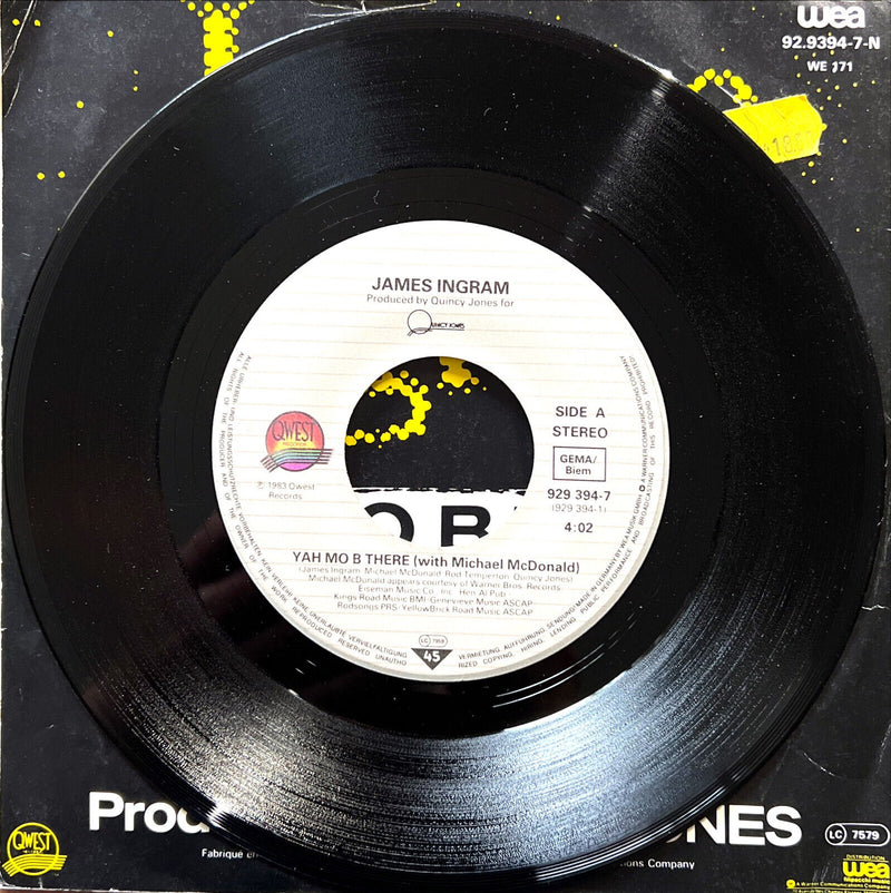 James Ingram 7" Yah Mo B There - France