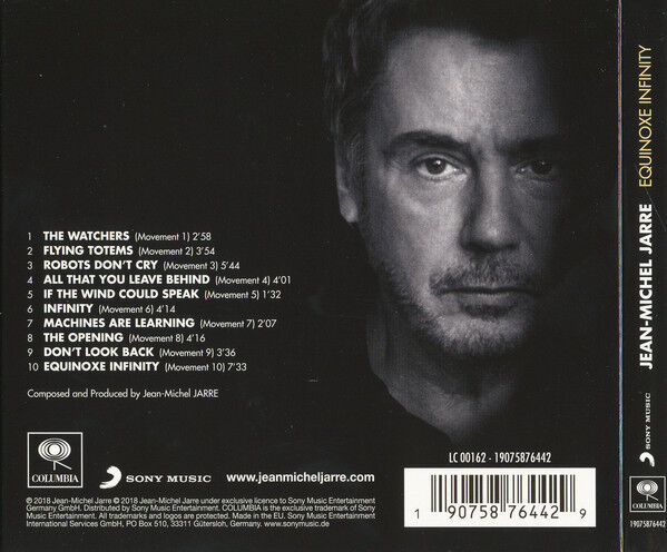 Jean-Michel Jarre ‎CD Equinoxe Infinity - Digipak, Second Cover - Europe (M/M)