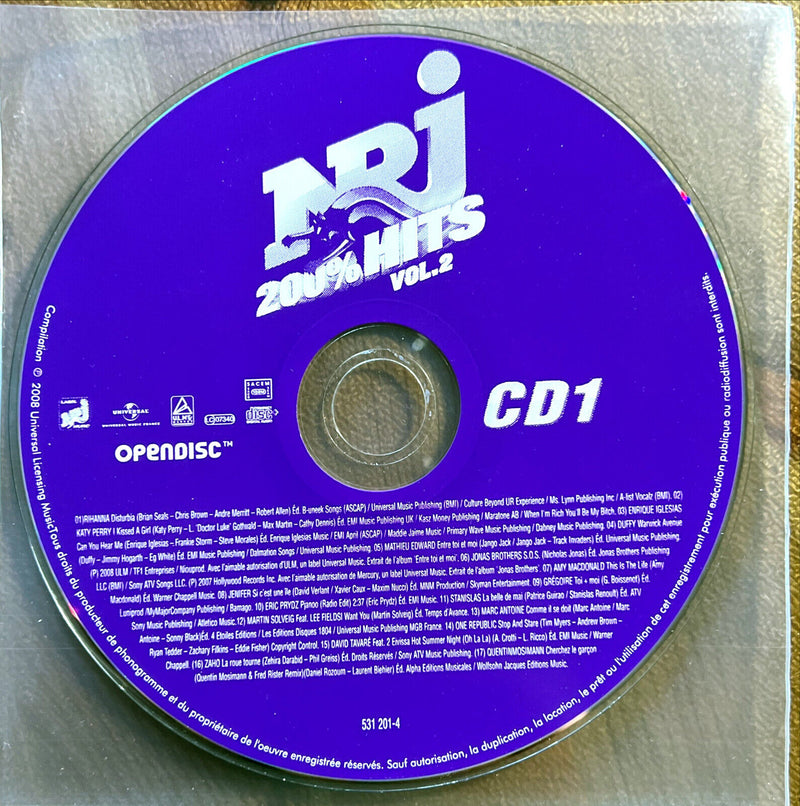 Various 2xCD NRJ 200% Hits 2008 Vol. 2