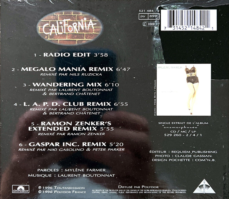 Mylène Farmer Maxi CD California (Remixes)