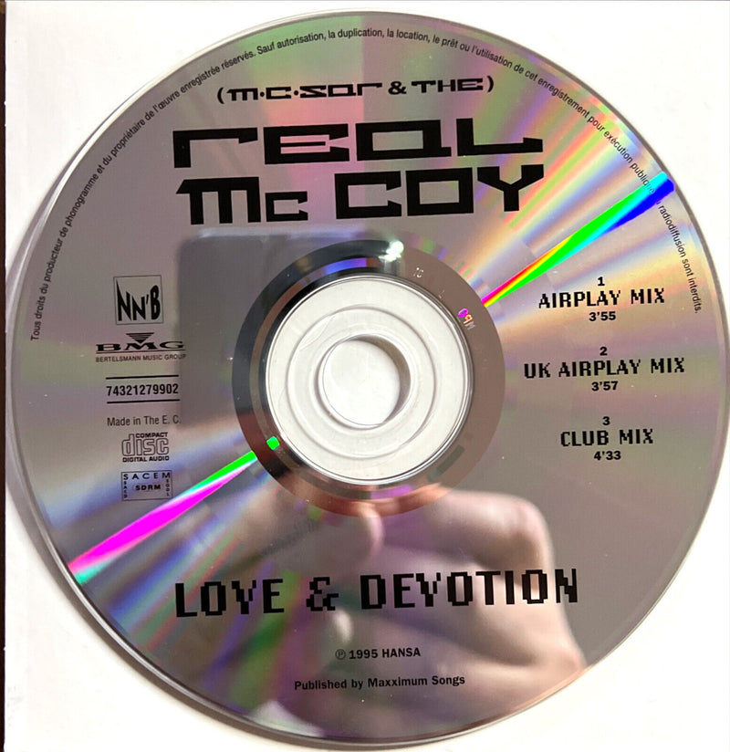 Real McCoy CD Single Love & Devotion - Promo