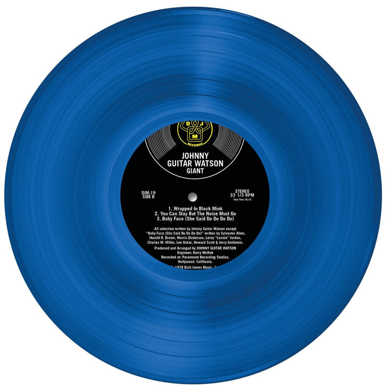 Johnny Guitar Watson LP Giant Blue, Translucent Vinyl