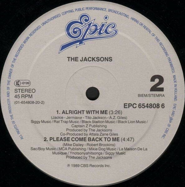 The Jacksons ‎12" Nothin (That Compares 2 U) - Europe (VG/EX)