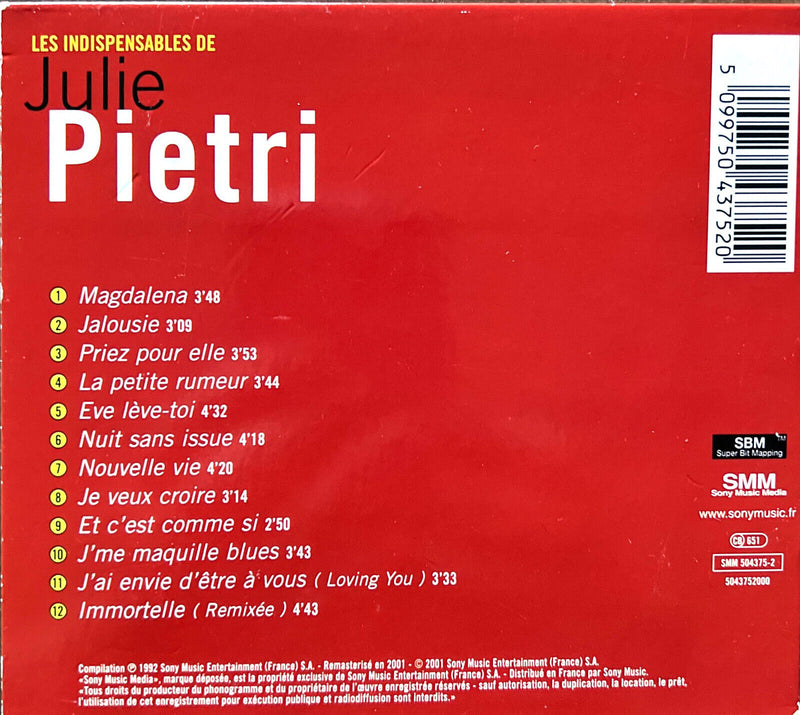 Julie Pietri CD Les Indispensables De Julie Pietri