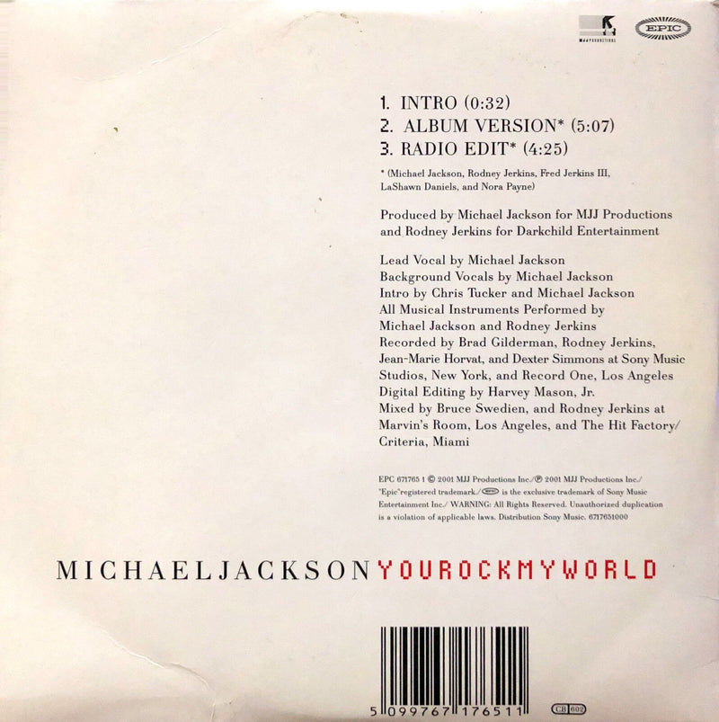 Michael Jackson CD Single You Rock My World - Europe (EX/EX)