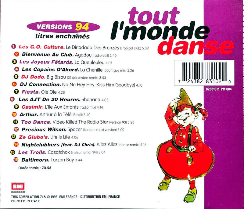 Various CD Tout L'Monde Danse Versions 94