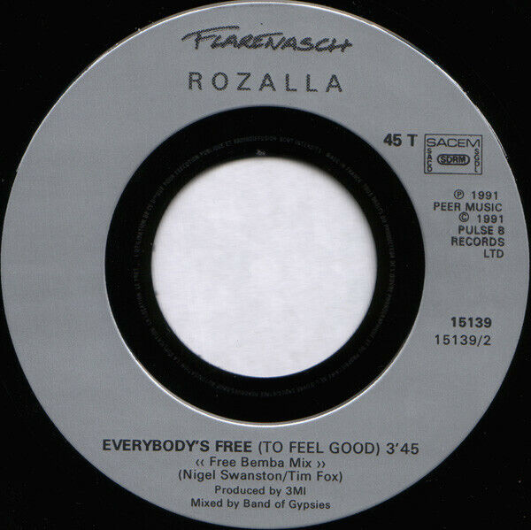 Rozalla 7" Everybody's Free (To Feel Good) - France (EX/EX)