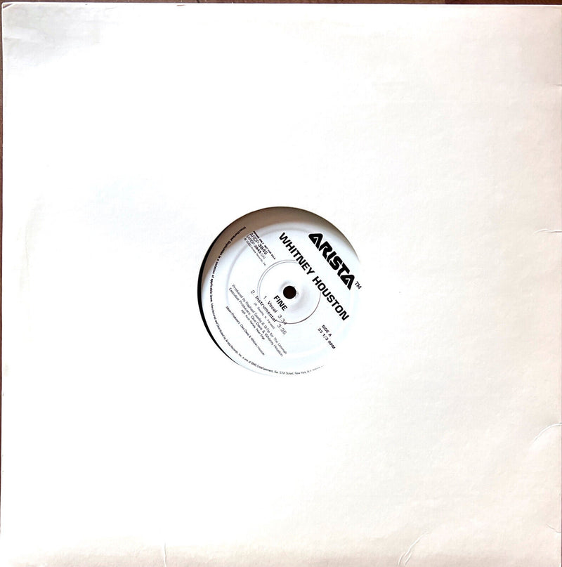 Whitney Houston 12" Fine - Promo