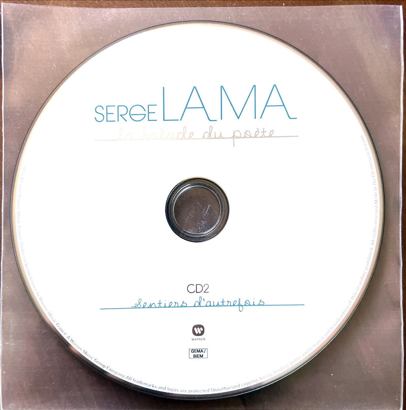 Serge Lama 2xCD + DVD La Balade Du Poète