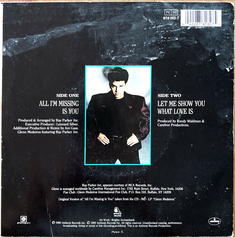 Glenn Medeiros 7" All I'm Missing Is You - France